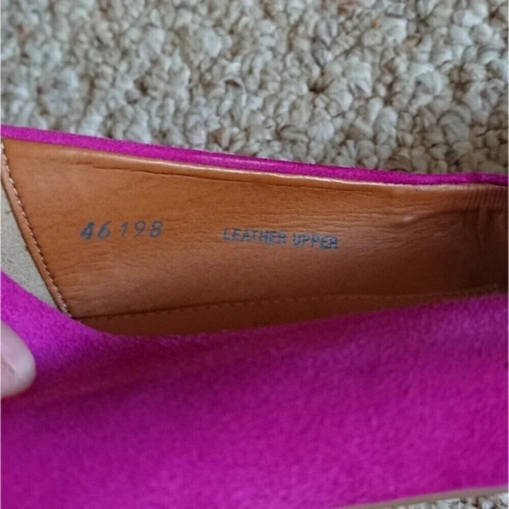 J. Crew pink/fuchsia Suede Ballet flat size 6